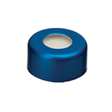 11mm Aluminum Crimp Seal (blue) with Septa PTFE/Silicone, pk.100